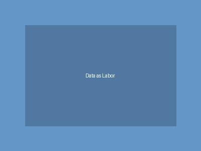 Data as Labor